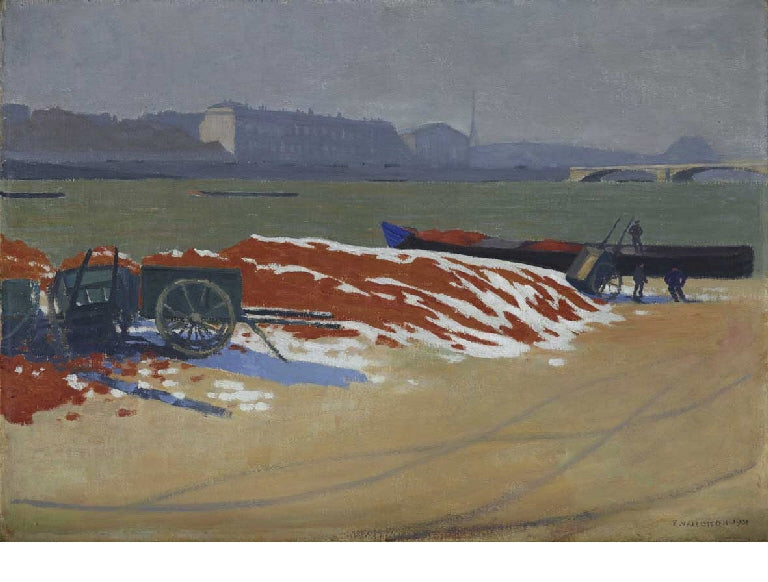 Quai de Seine au sable rouge - Félix Vallotton