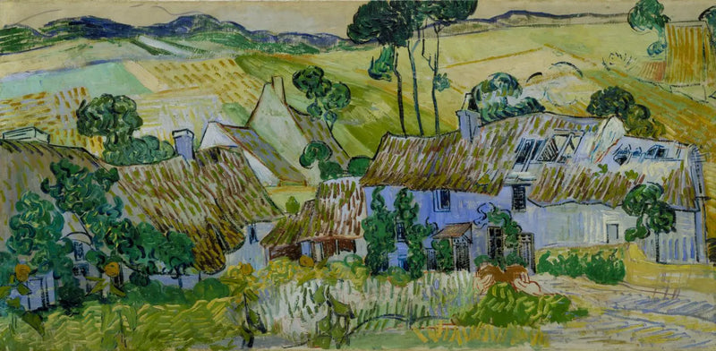 Chaumières sur une colline - Vincent van Gogh