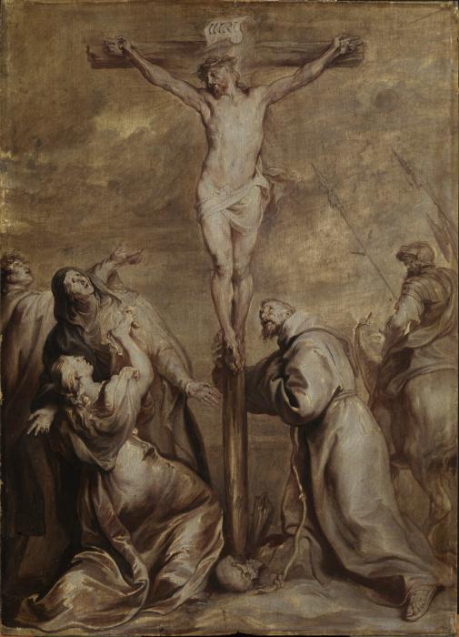 Crucifixion avec saint François - Antoine van Dyck
