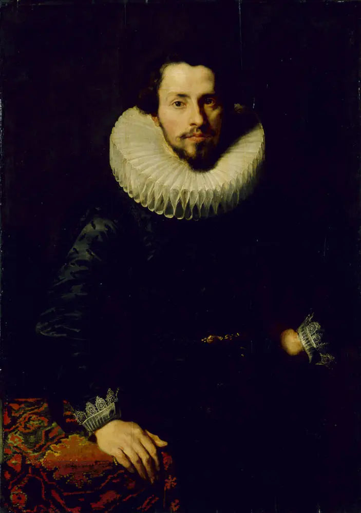 Portrait d'un homme à une table - Antoine van Dyck