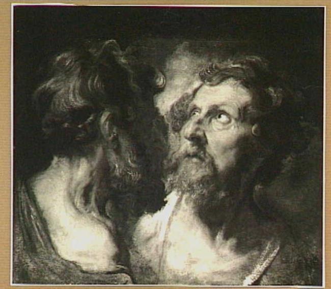 Deux têtes d'apôtres - Antoine van Dyck