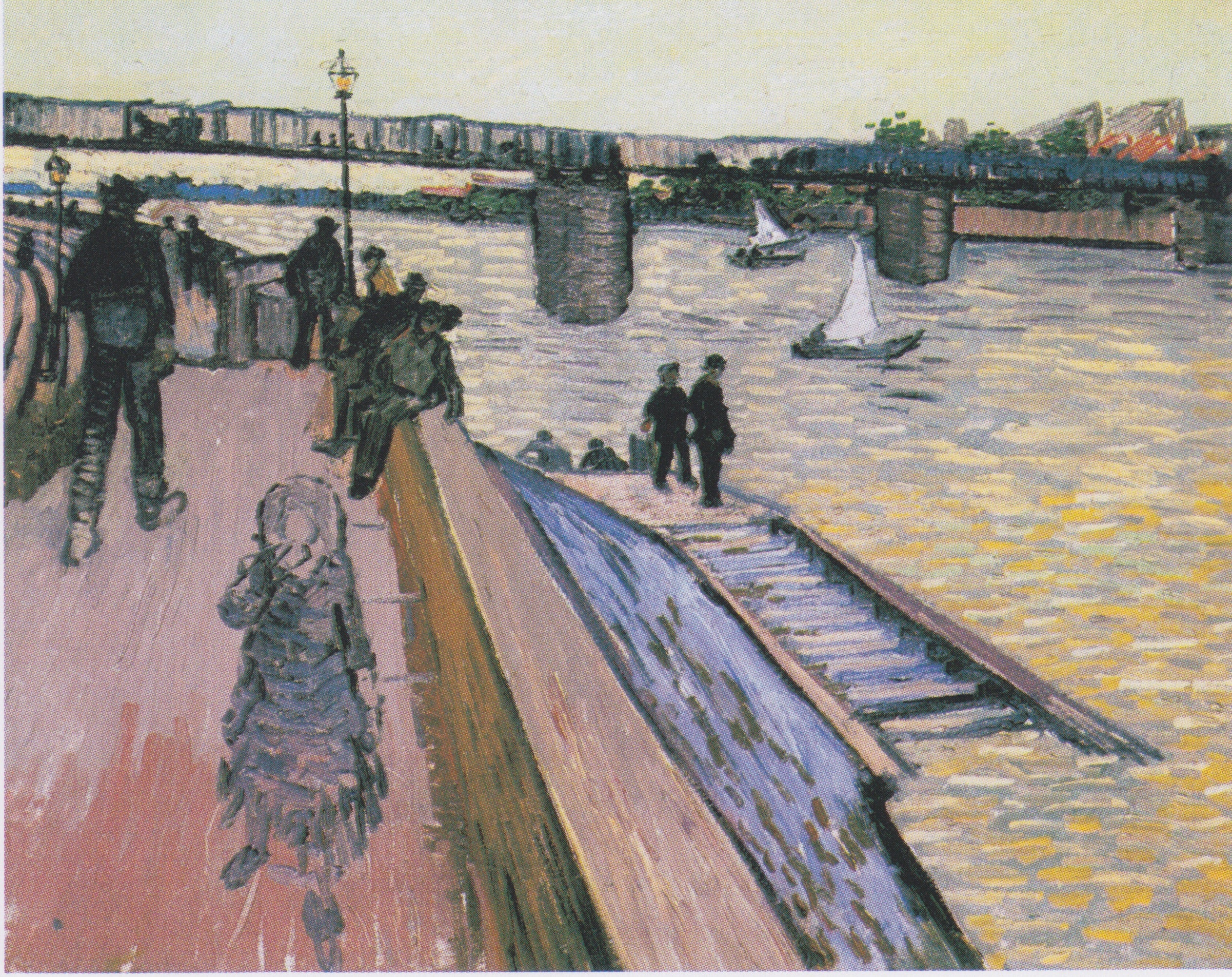 Reproduction du tableau « Le Pont de Trinquetaille - Vincent van Gogh » par Alpha Reproduction en peinture à l’huile