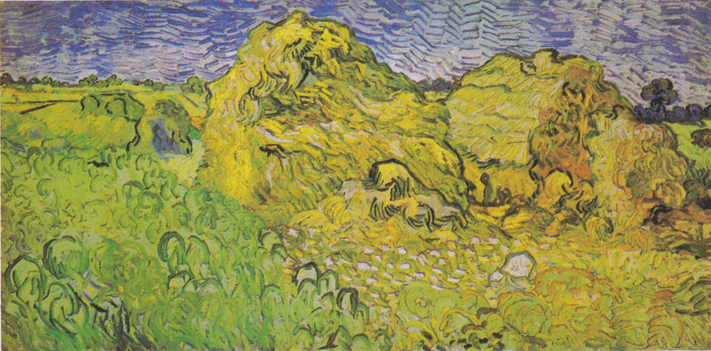 Champ aux meules de blé - Vincent van Gogh
