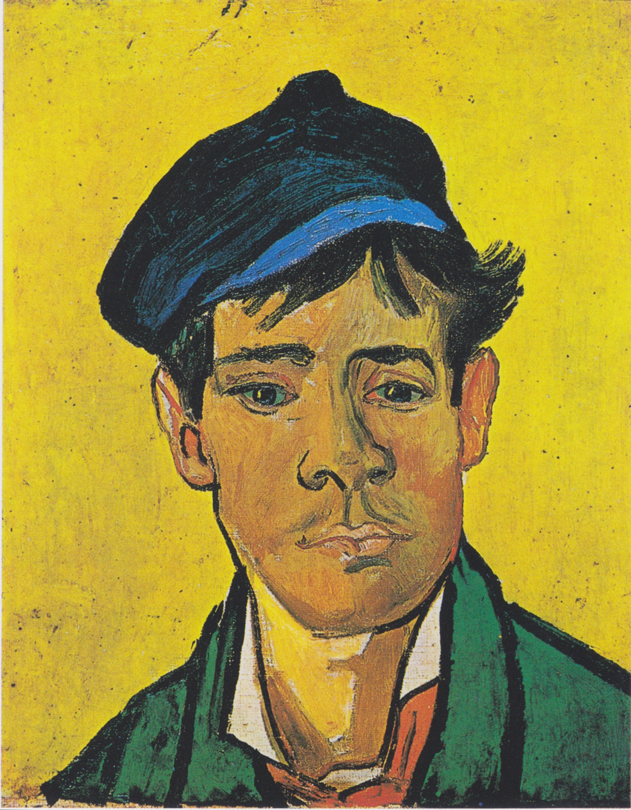 Reproduction du tableau « Jeune homme avec casquette - Vincent van Gogh » par Alpha Reproduction en peinture à l’huile
