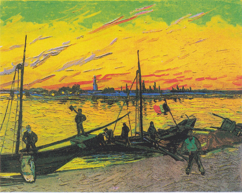 Barges à charbon - Vincent van Gogh