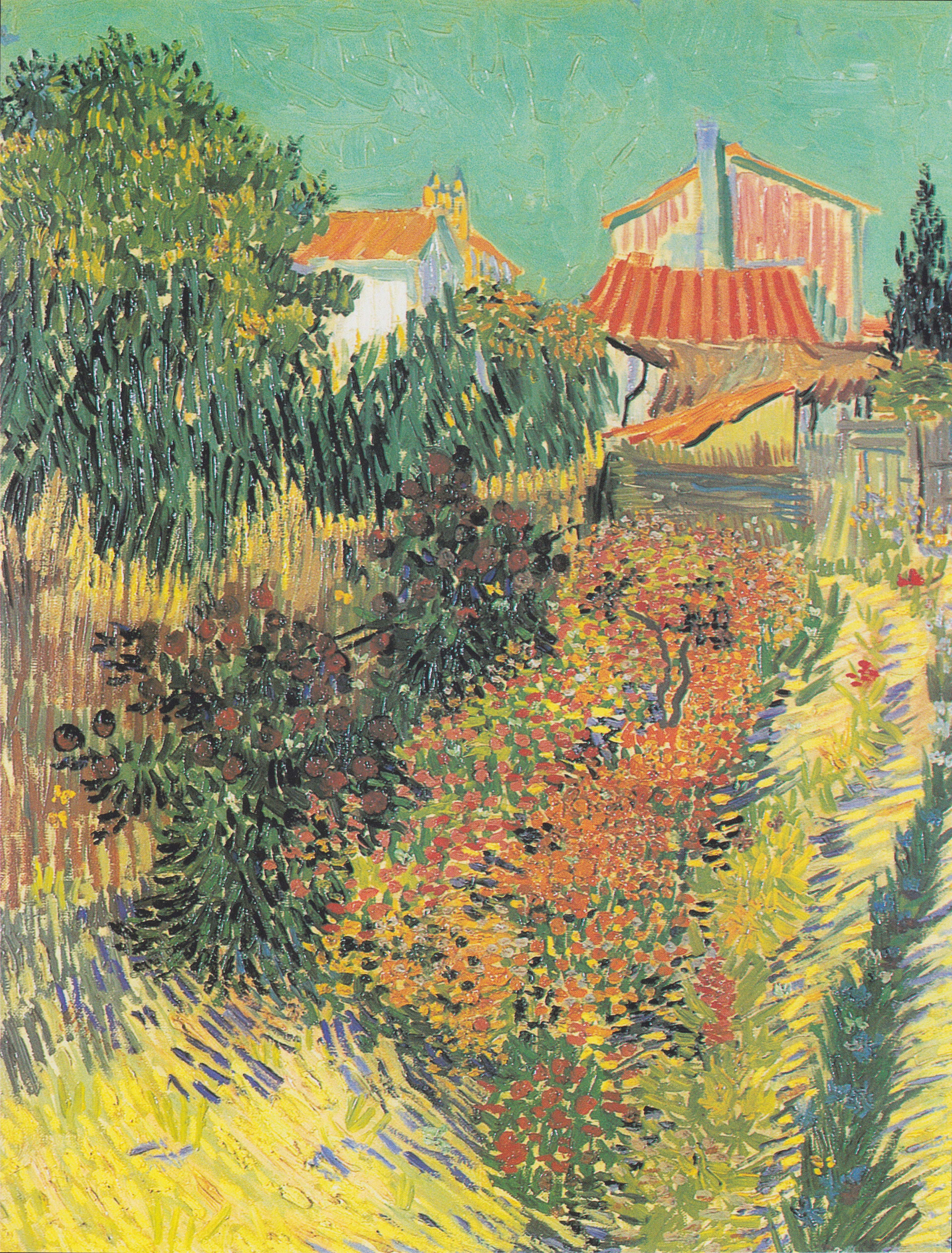 Jardin derrière une maison - Vincent van Gogh