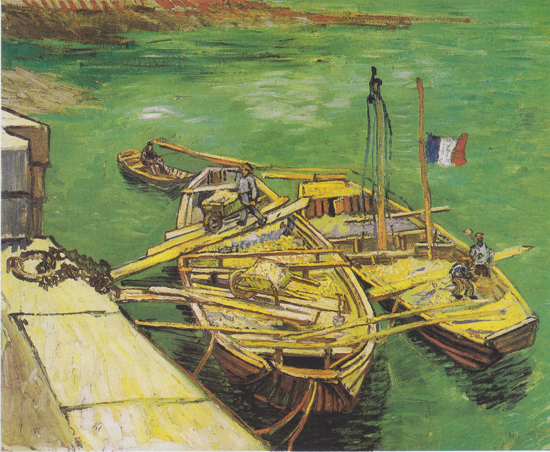 Les Bateaux amarrés - Vincent van Gogh