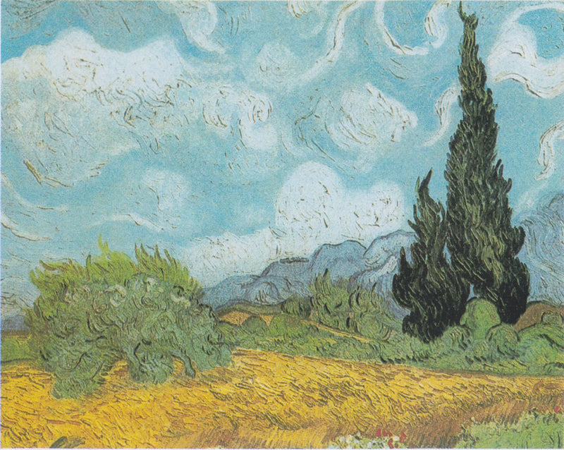 Champ de blé avec cyprès - Vincent van Gogh