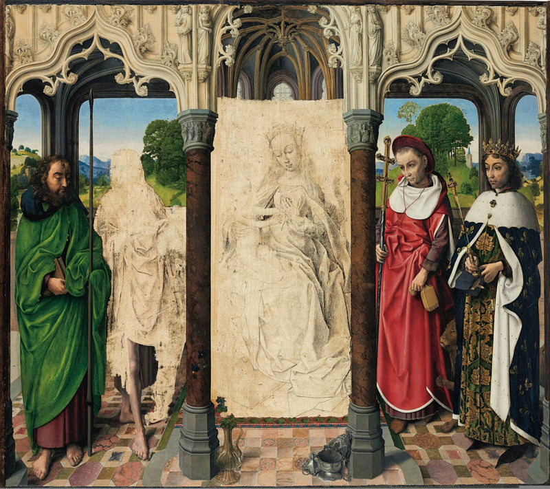 Vierge à l'Enfant avec des saints - Hugo van der Goes