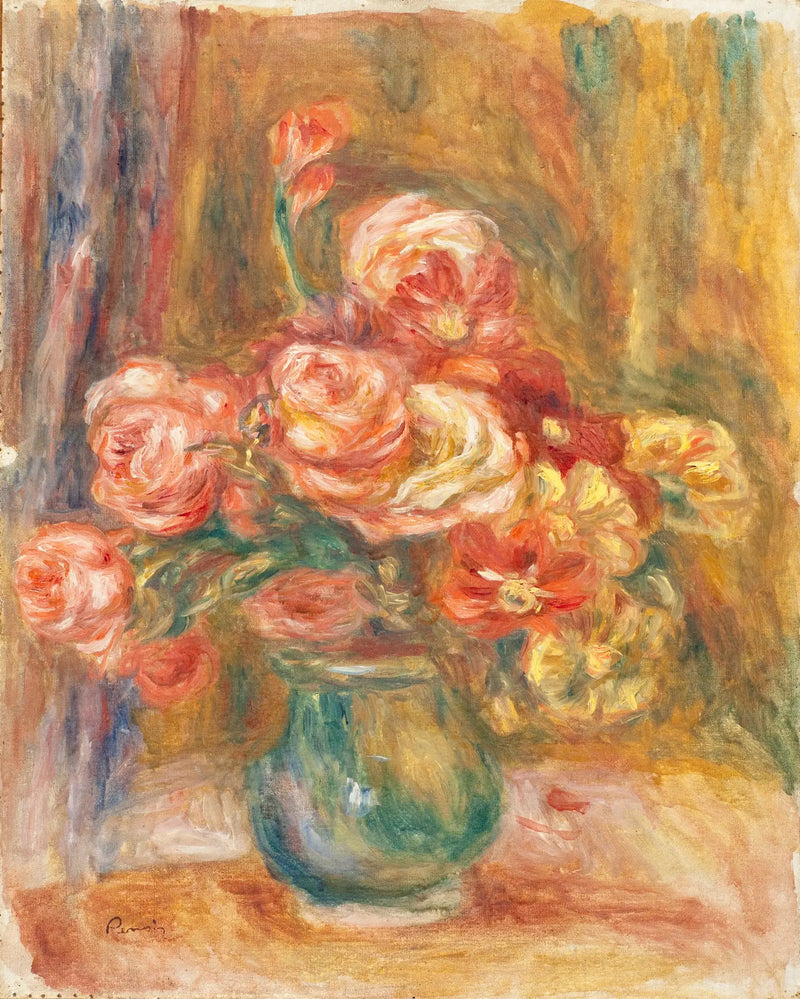Vase de roses - Pierre-Auguste Renoir