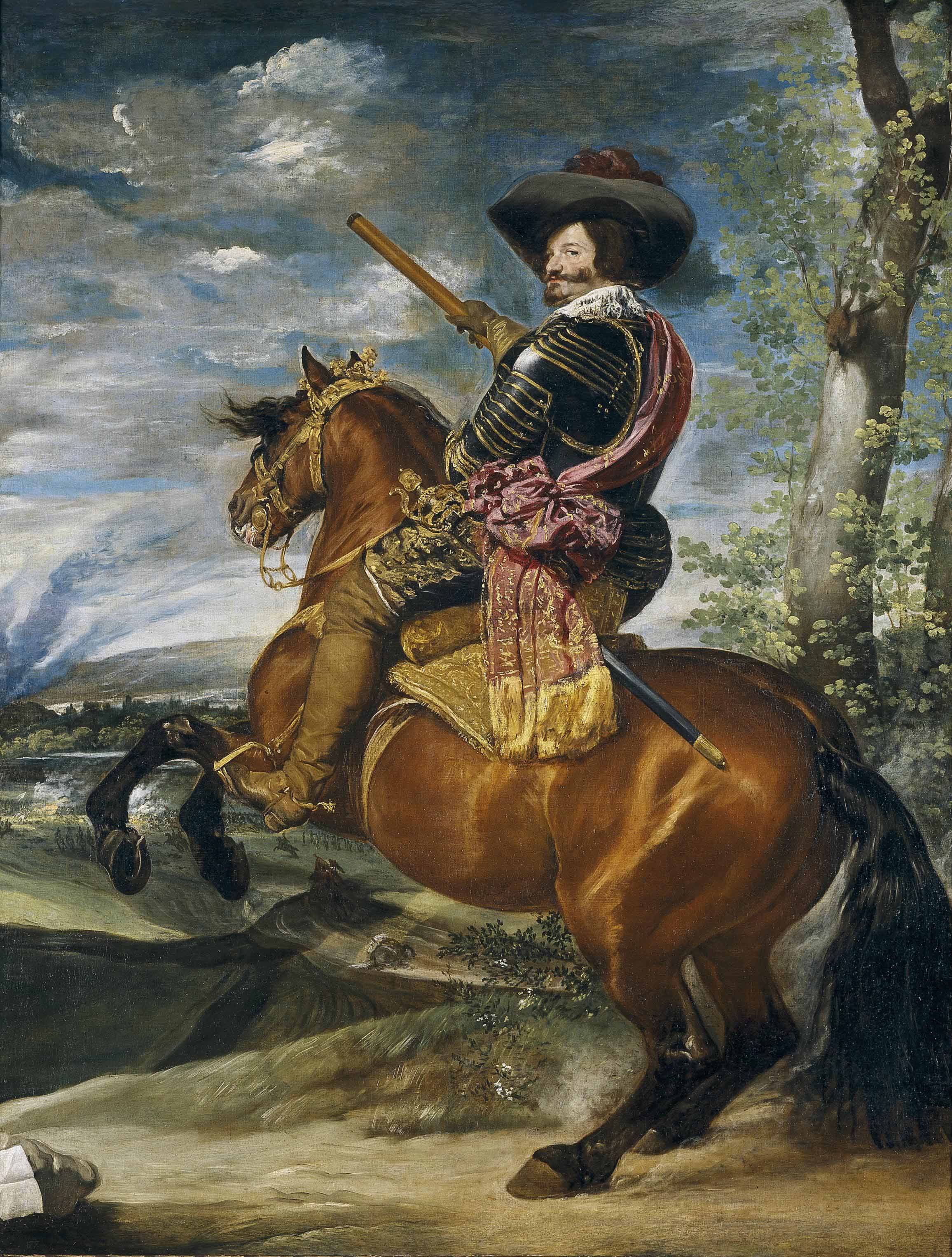 Gaspar de Guzmán, comte-duc d'Olivares, à cheval - Diego Velázquez