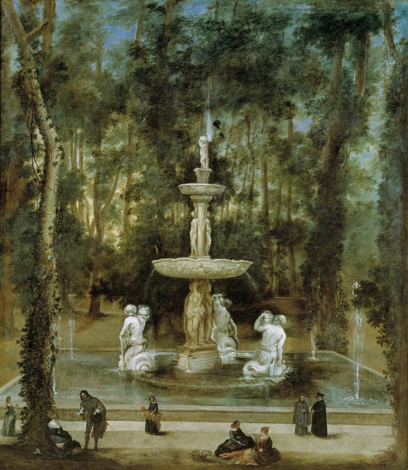 La fontaine des Tritons dans le jardin de l'île, Aranjuez - Diego Velázquez