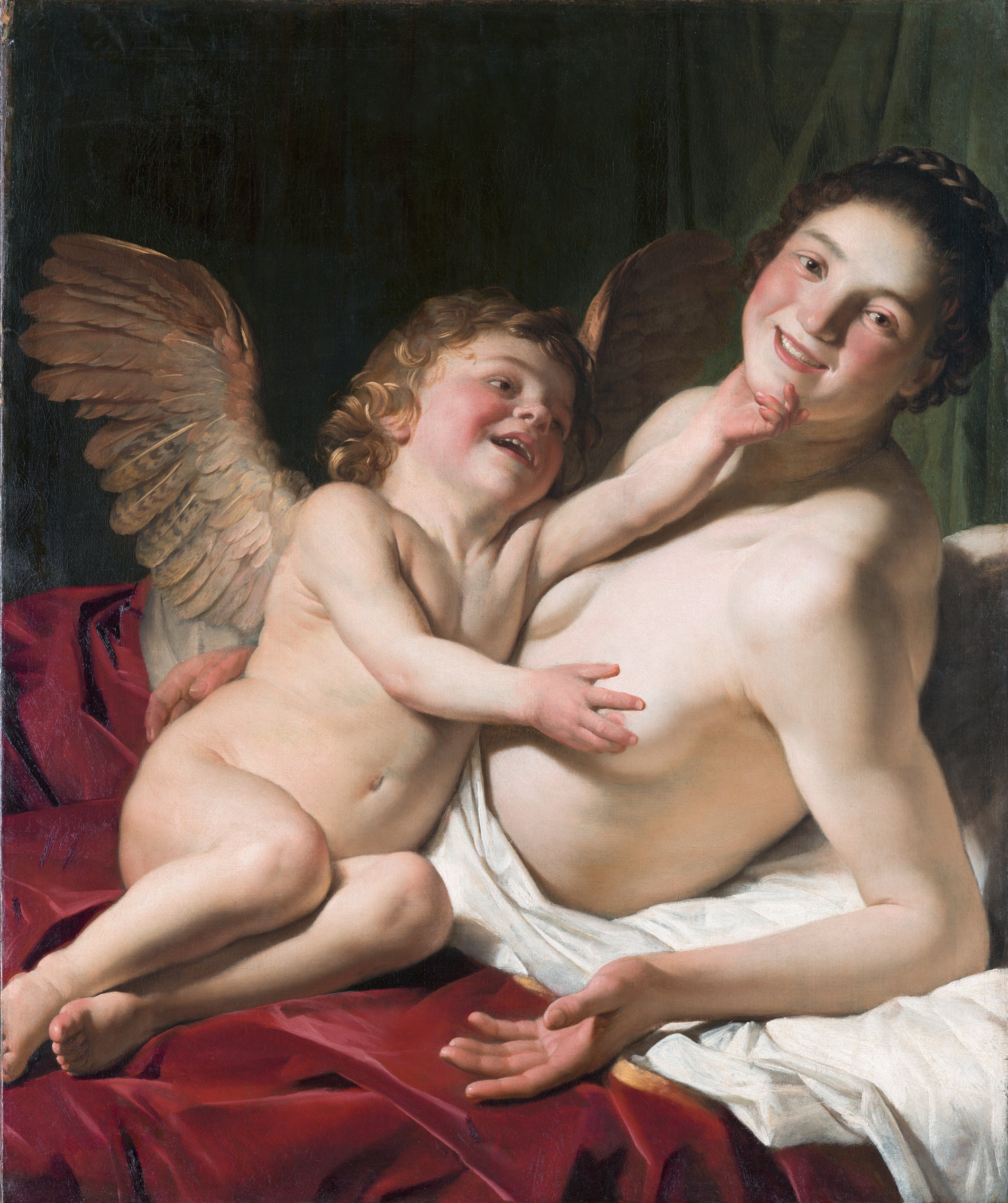 Vénus et Cupidon - Gerrit van Honthorst