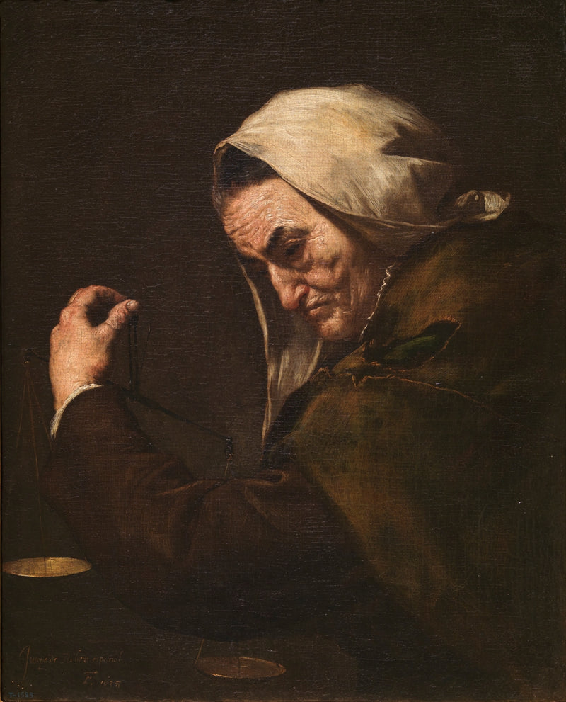 Le vieil usurier - Jusepe de Ribera