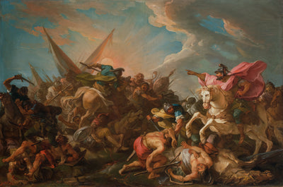 Josué arrêtant le soleil (esquisse) - Joseph-Marie Vien