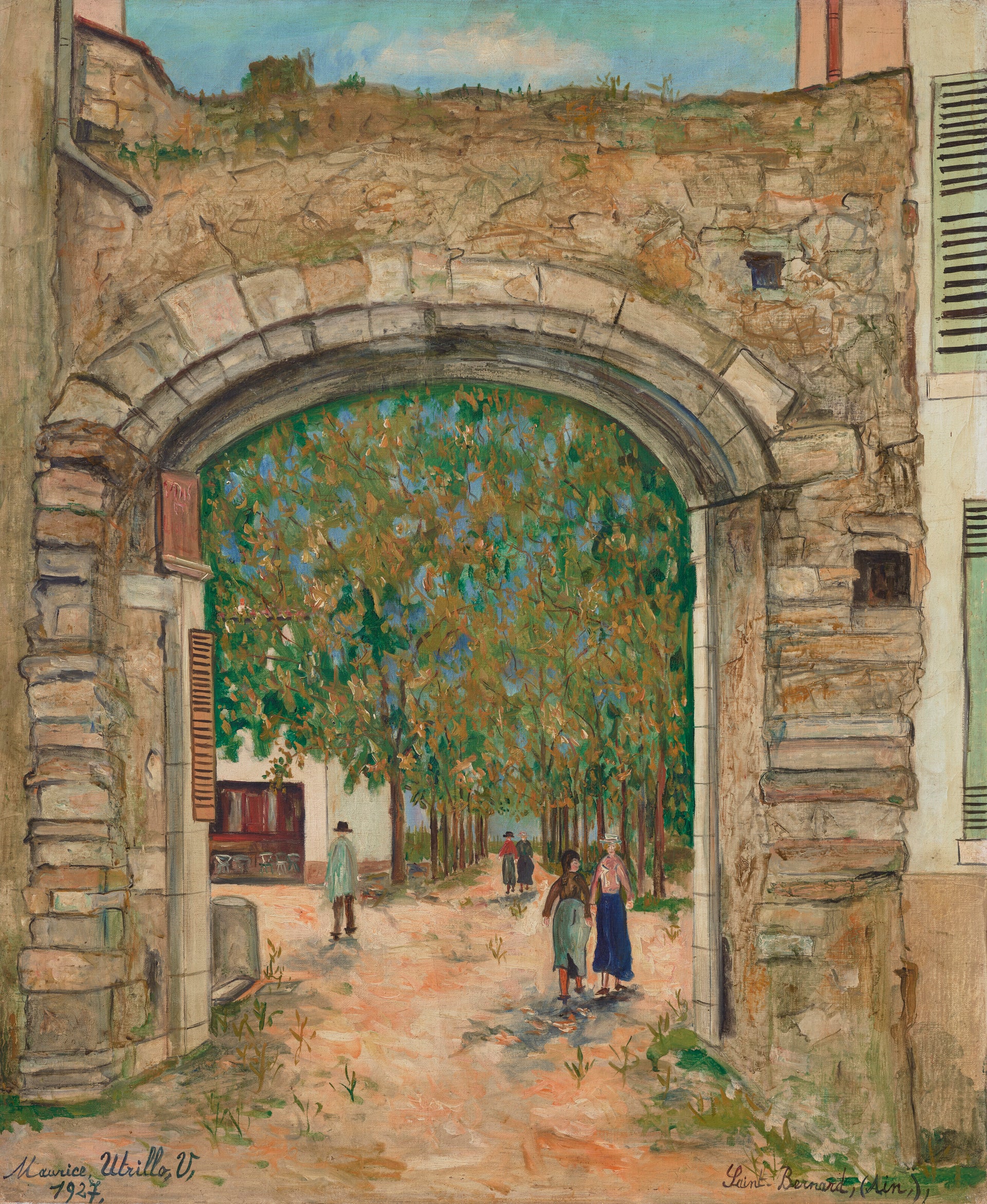 Vieux porche à Saint-Bernard - Maurice Utrillo