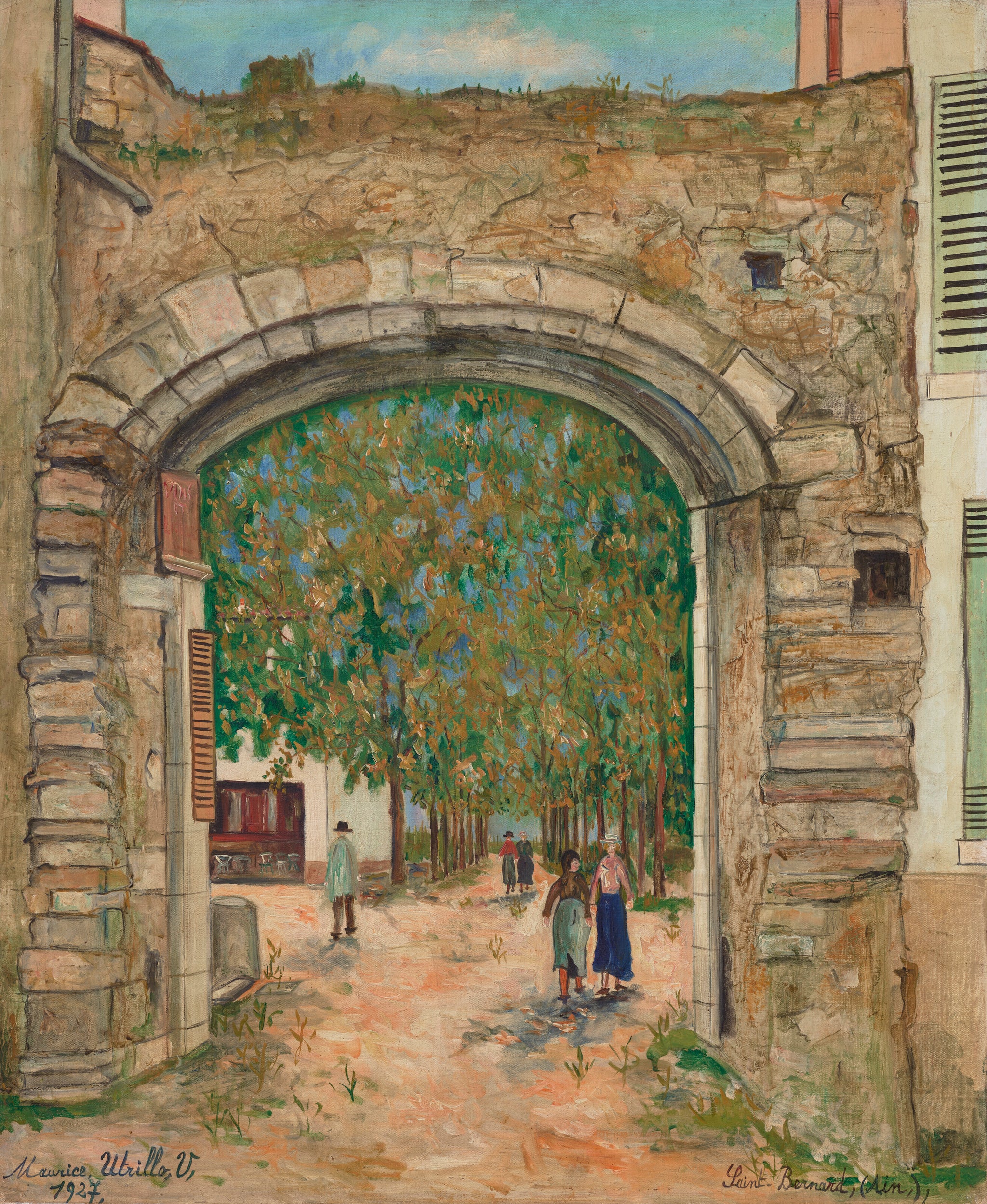 Vieux porche à Saint-Bernard - Maurice Utrillo
