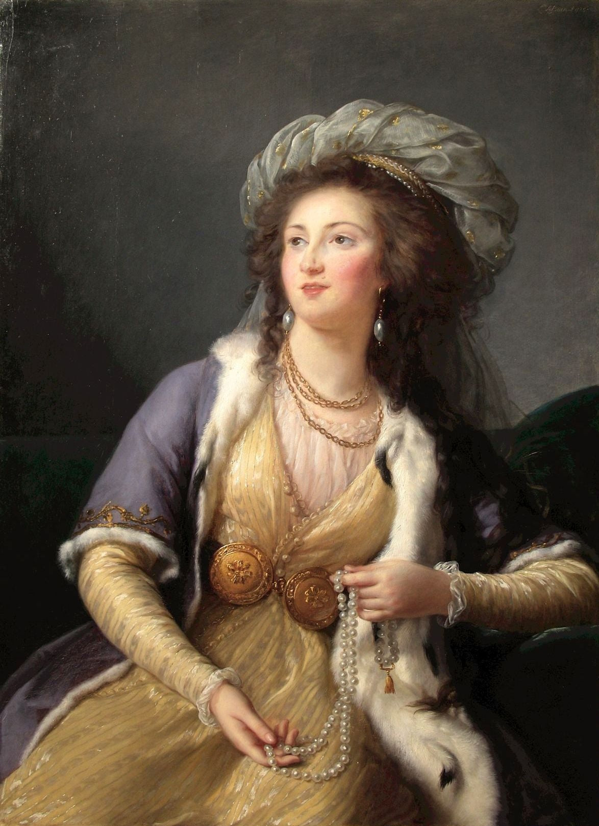 La Comtesse de Clermont-Tonnerreen sultane - Élisabeth Vigée Le Brun