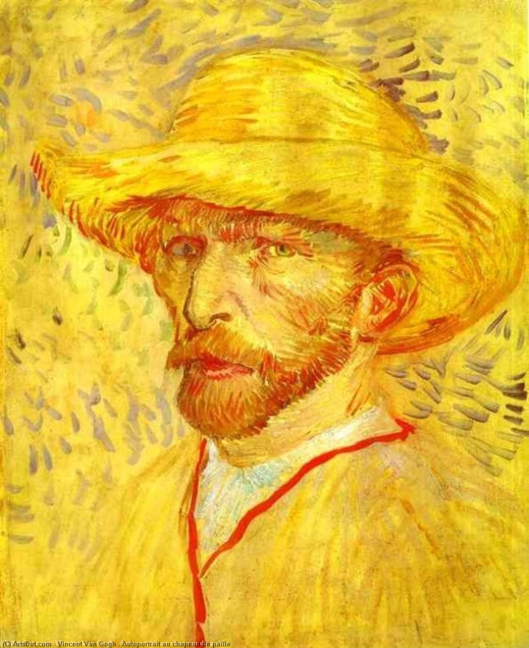 Autoportrait au chapeau de paille – Vincent van Gogh (1887)