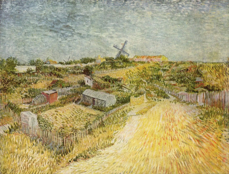 Les jardins potagers de Montmartre - Vincent van Gogh
