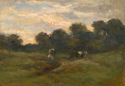 Prairie avec des vaches - Vincent van Gogh