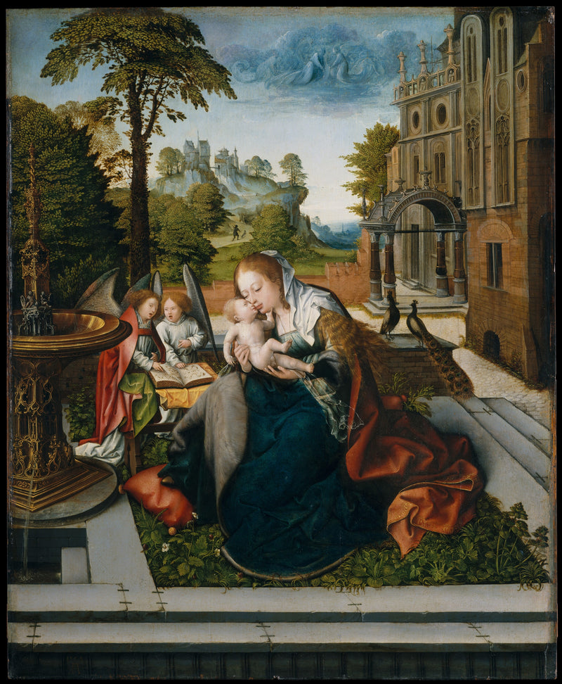 Vierge à l'Enfant avec des anges - Bernard van Orley
