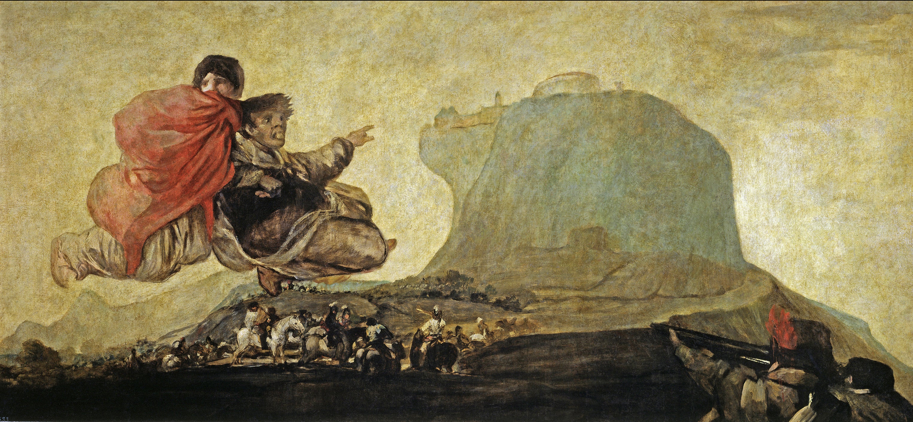 Reproduction du tableau « Vision fantastique - Francisco de Goya » par Alpha Reproduction en peinture à l’huile