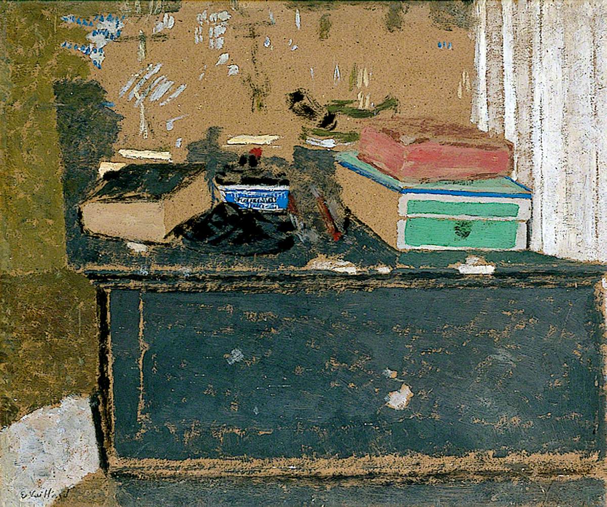 L'encrier bleu sur la cheminée - Édouard Vuillard