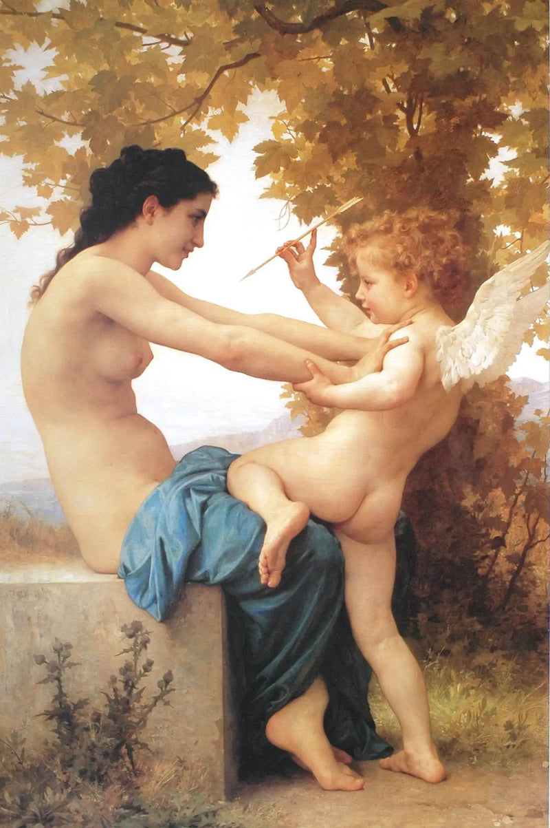 Jeune fille se défendant contre l'Amour - Bouguereau