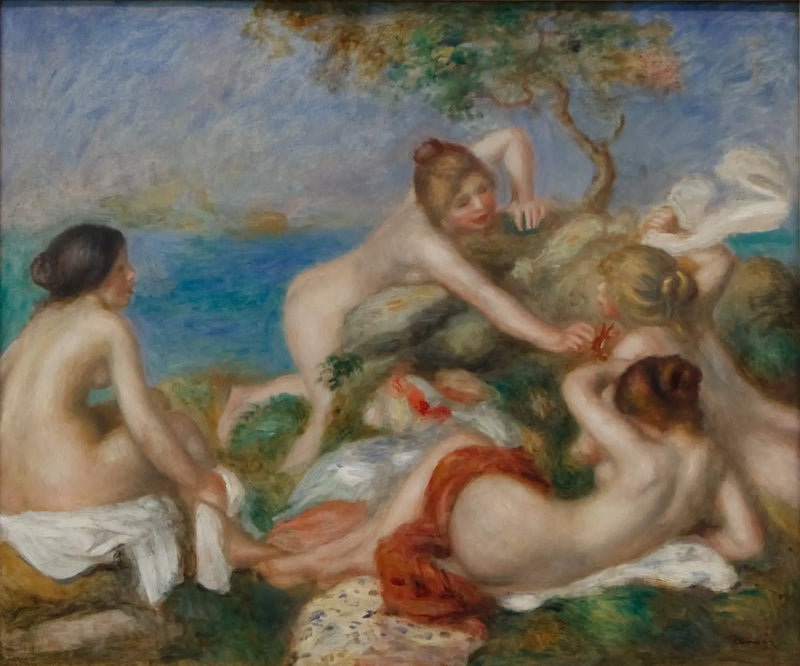 Baigneurs au crabe - Pierre-Auguste Renoir