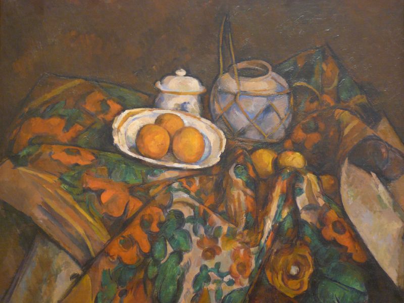 Reproduction du tableau « Nature morte, pot de gingembre, sucrier et oranges - Paul Cézanne » par Alpha Reproduction en peinture à l’huile