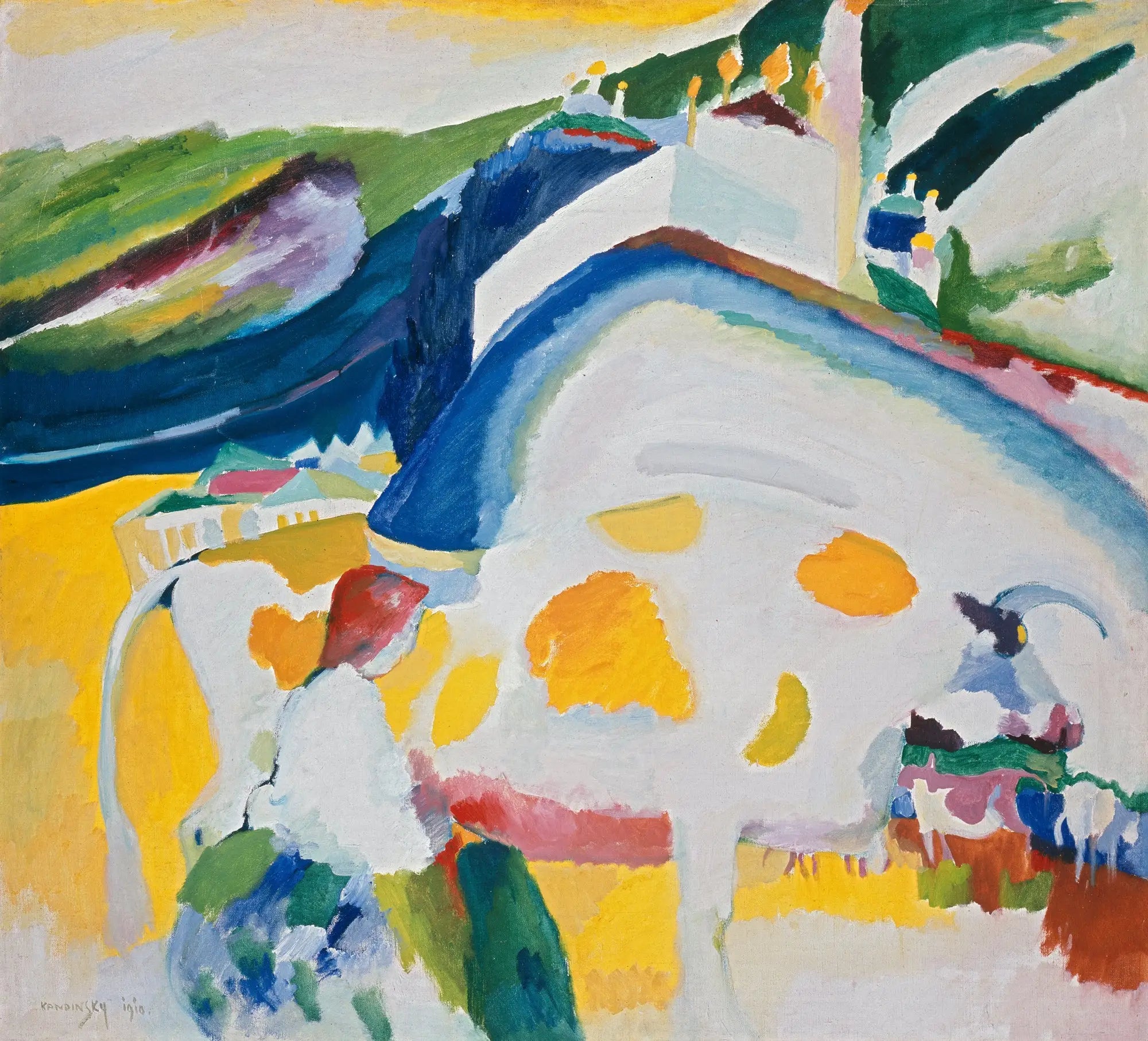 Reproduction du tableau « La Vache - Vassily Kandinsky » par Alpha Reproduction en peinture à l’huile