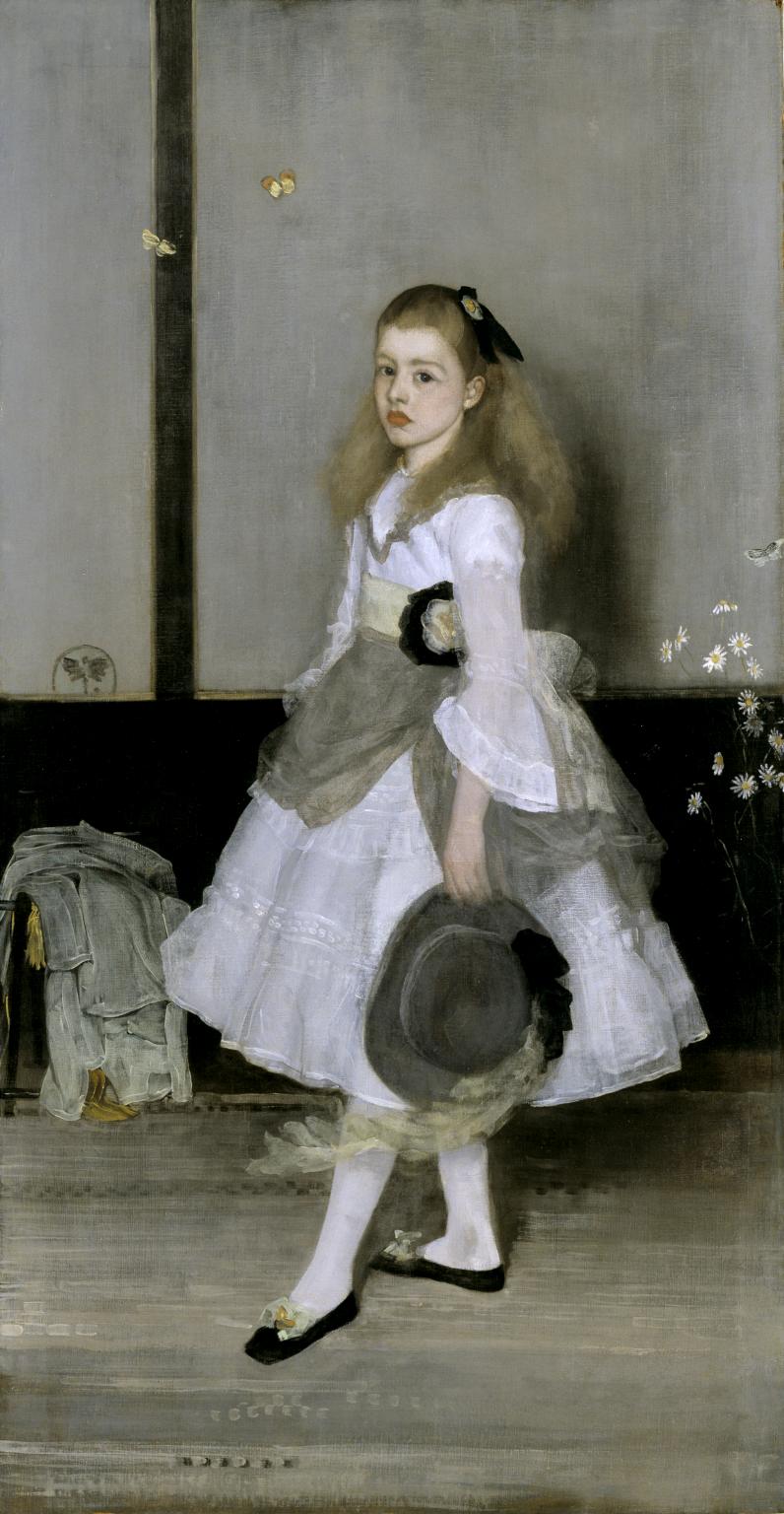 Reproduction du tableau « Harmonie en gris et vert : Miss Cicely Alexander - James Abbott McNeill Whistler » par Alpha Reproduction en peinture à l’huile