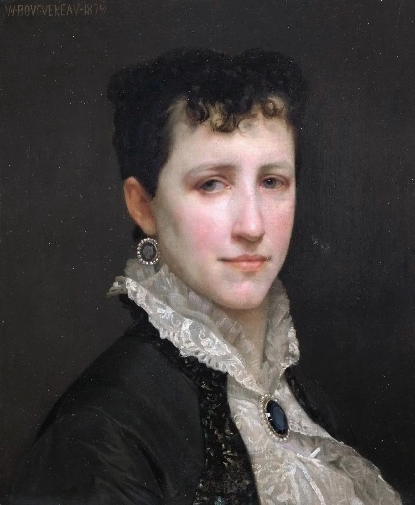 Reproduction du tableau « Portrait de Mademoiselle Elizabeth Gardner - Bouguereau » par Alpha Reproduction en peinture à l’huile