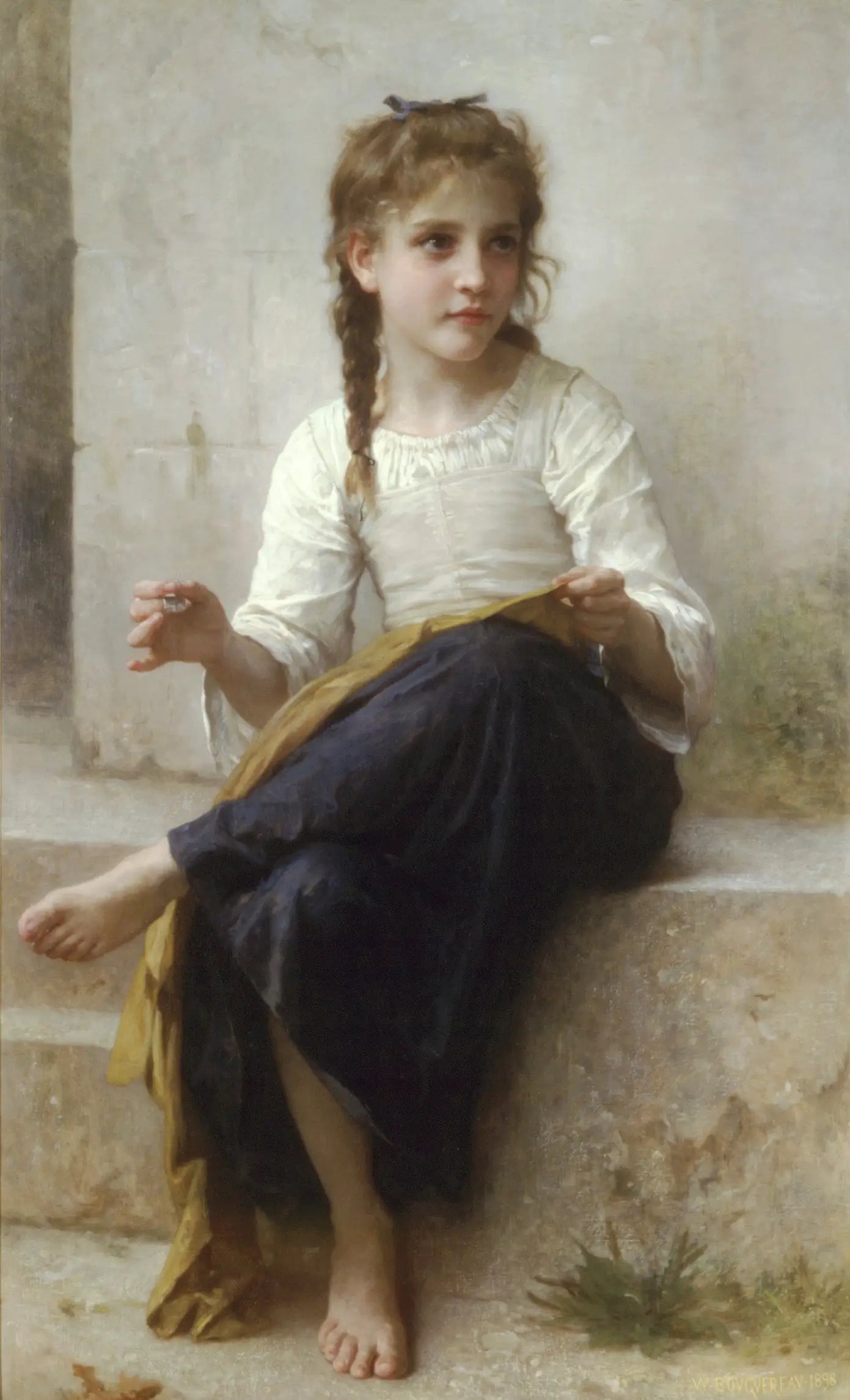Reproduction du tableau « La couturière - Bouguereau » par Alpha Reproduction en peinture à l’huile