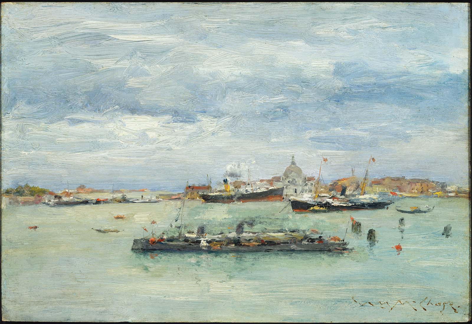 Journée grise sur le lagon - William Merritt Chase