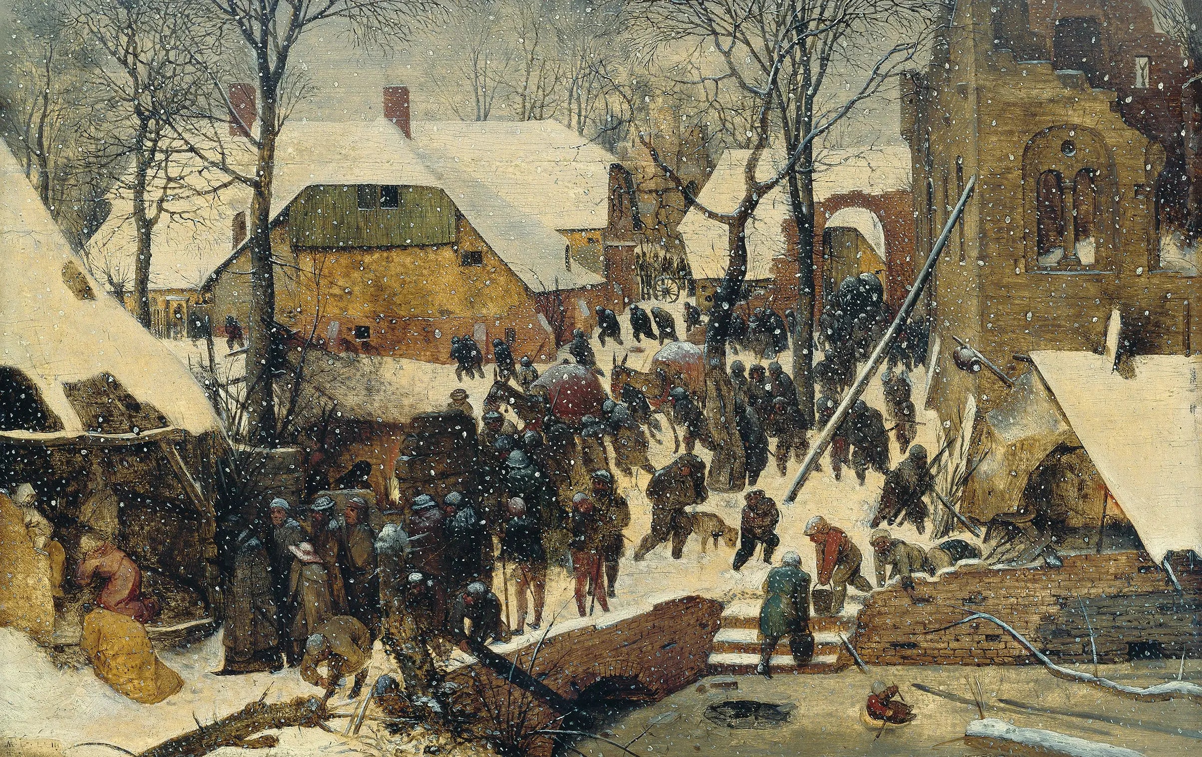 L’Adoration des mages dans un paysage d’hiver - Pieter Brueghel the Elder - Alpha Reproduction