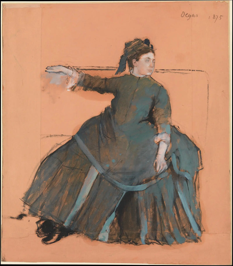 Femme sur un canapé - Edgar Degas