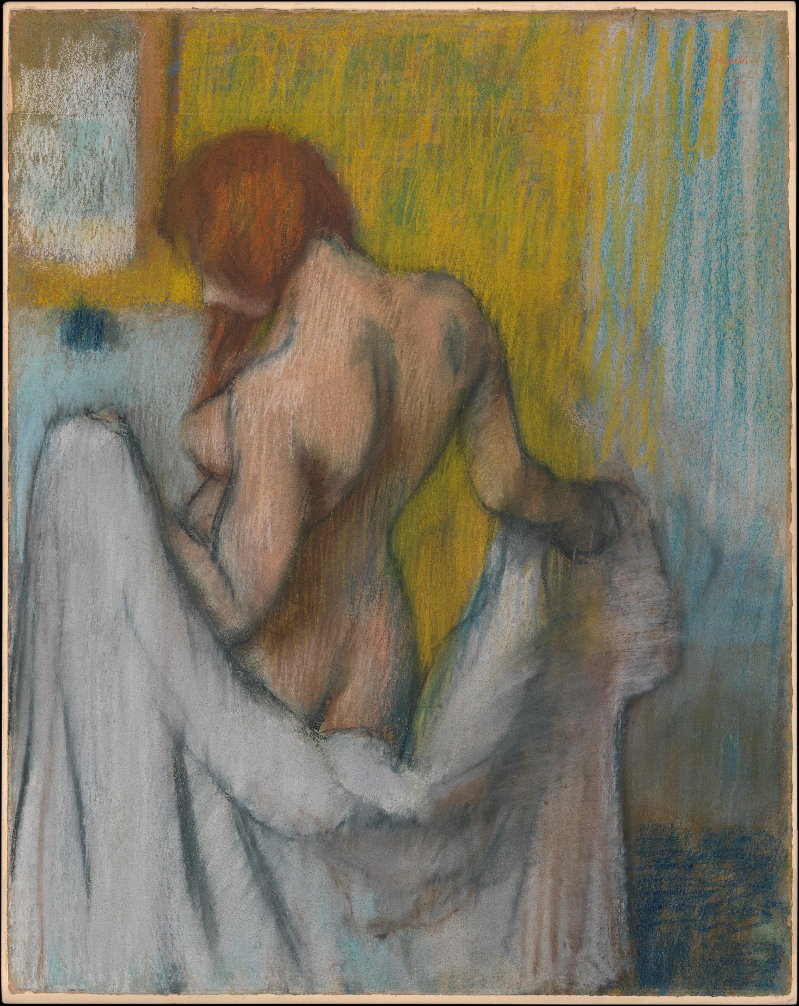 Reproduction du tableau « Femme avec une serviette - Edgar Degas » par Alpha Reproduction en peinture à l’huile