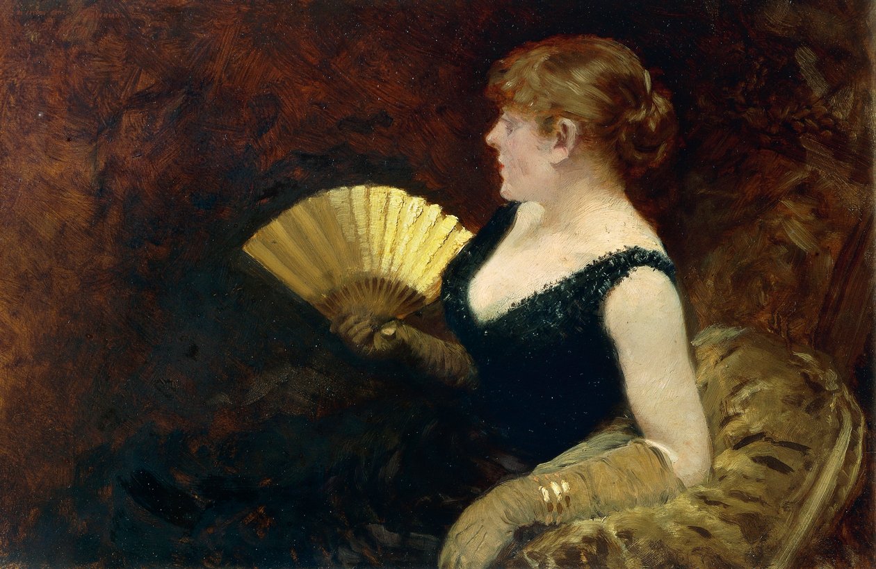 Femme à l'éventail - Giuseppe De Nittis