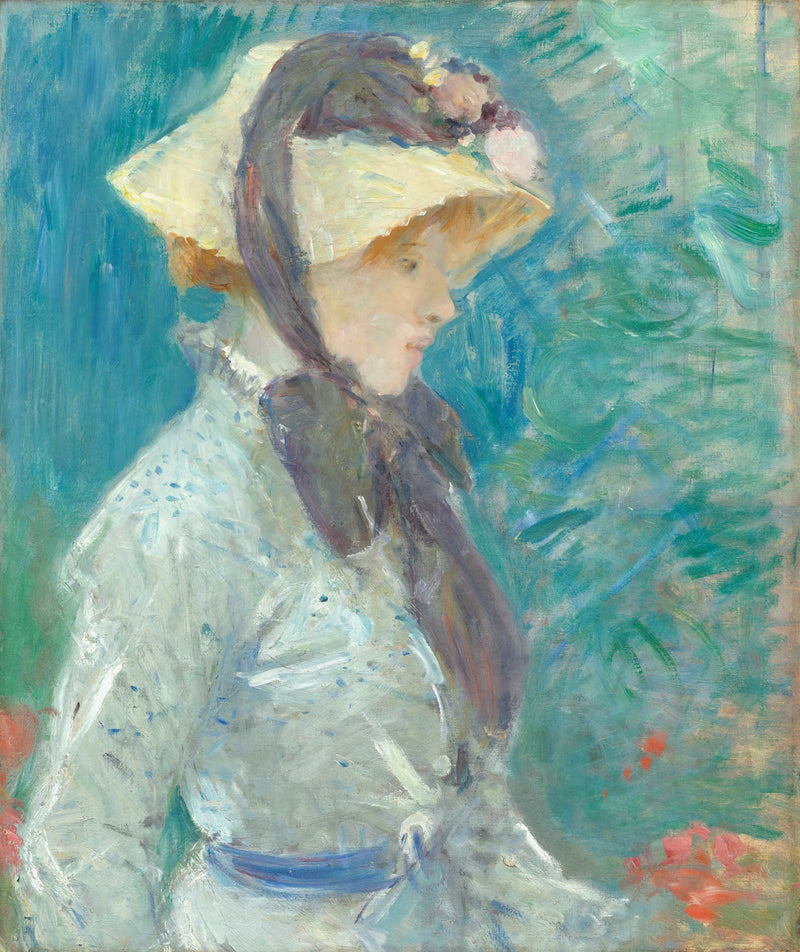 Jeune femme au chapeau de paille - Berthe Morisot