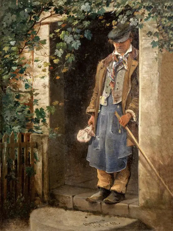 À Krippen. L'homme sur le pas de la porte - Ivan Chichkine