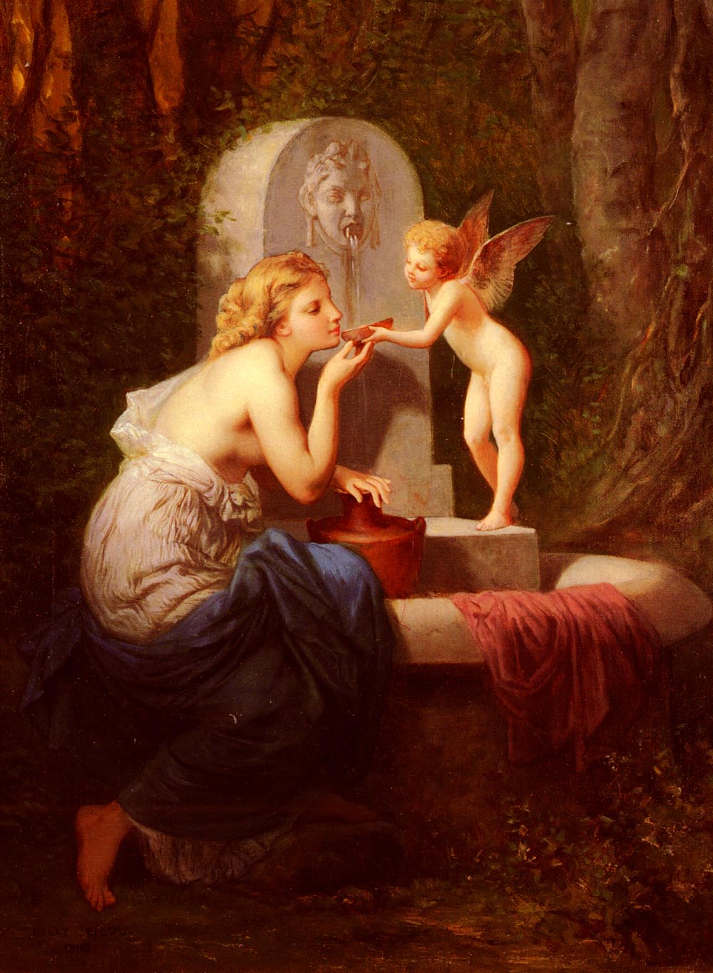 À la fontaine - Henri-Pierre Picou