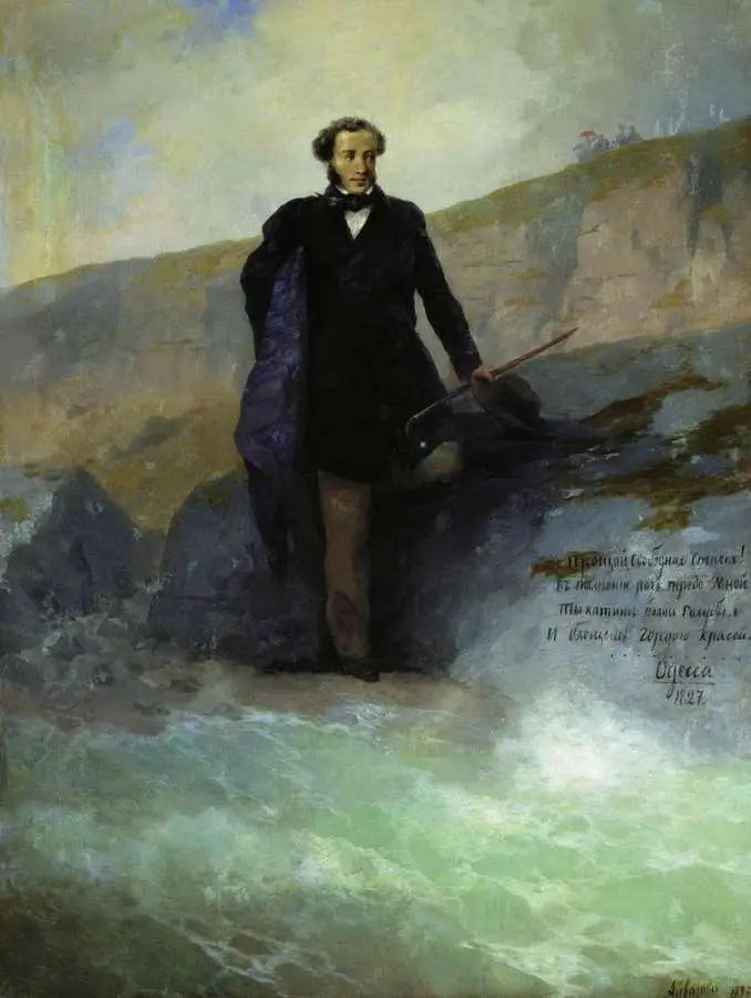 A. S. Pouchkine sur la côte de la mer Noire - Ivan Aïvazovski