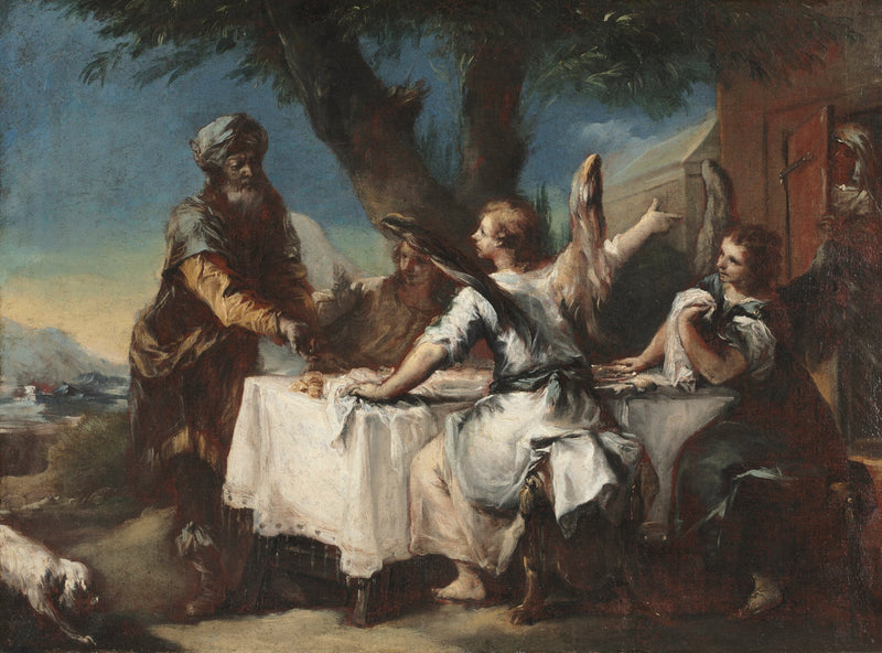 Abraham accueille les trois anges - Francesco Guardi