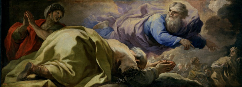Abraham escucha las promesas del Señor - Luca Giordano