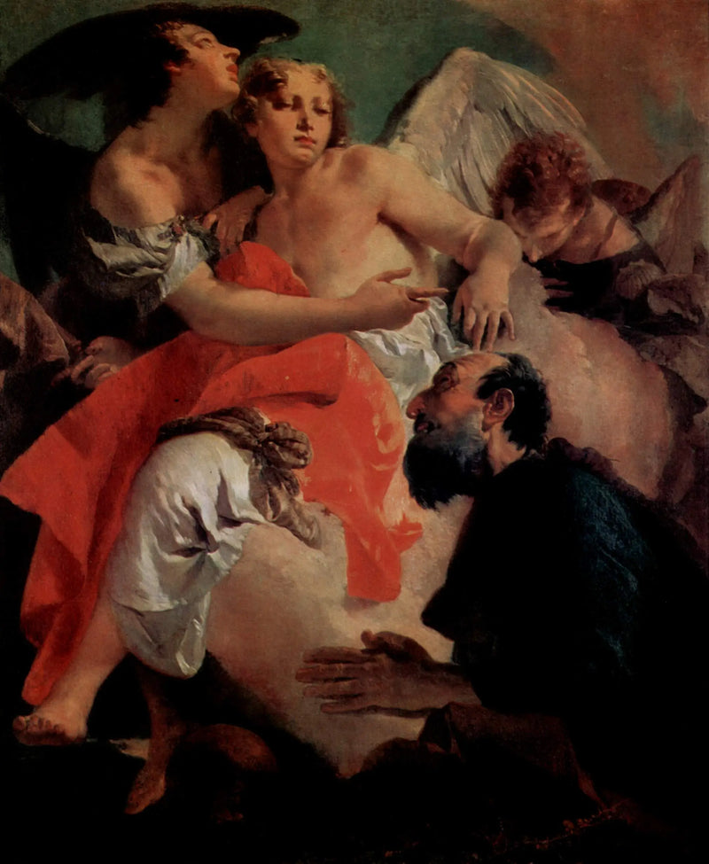 Abraham priant devant les trois anges - Giovanni Battista Tiepolo