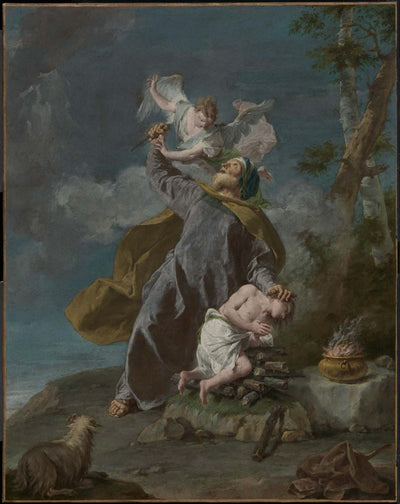 Abraham sacrifiant son fils Isaac - Giovanni Battista Pittoni - Alpha Reproduction