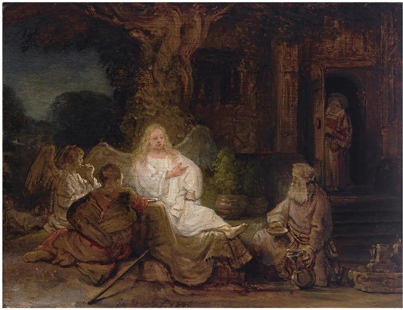 Abraham servant les trois anges – Rembrandt, 1646