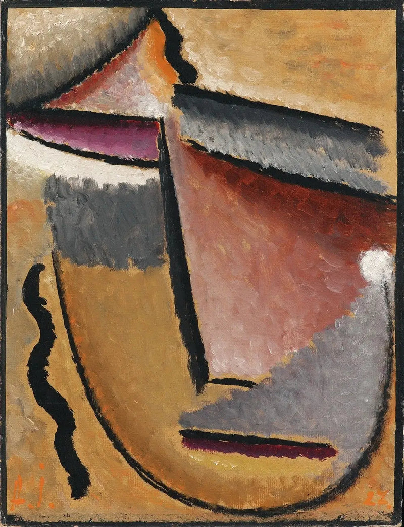 Abstrakter Kopf: Bildnis Mela Eschrich - Alexej von Jawlensky